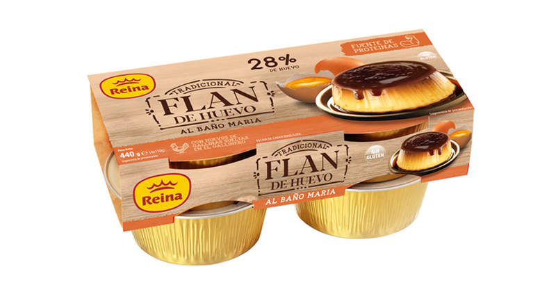pudim flan de ovo reina derovo