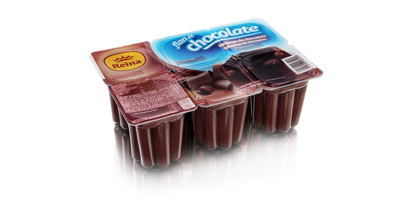 Pudim flan de chocolate